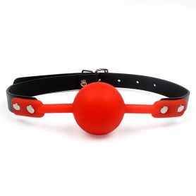Ballgag met rode siliconen bal