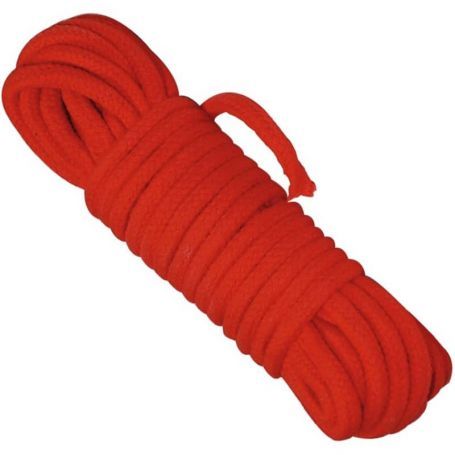 Rood katoenen bondage touw 7 meter