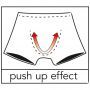 Zwarte push-up short