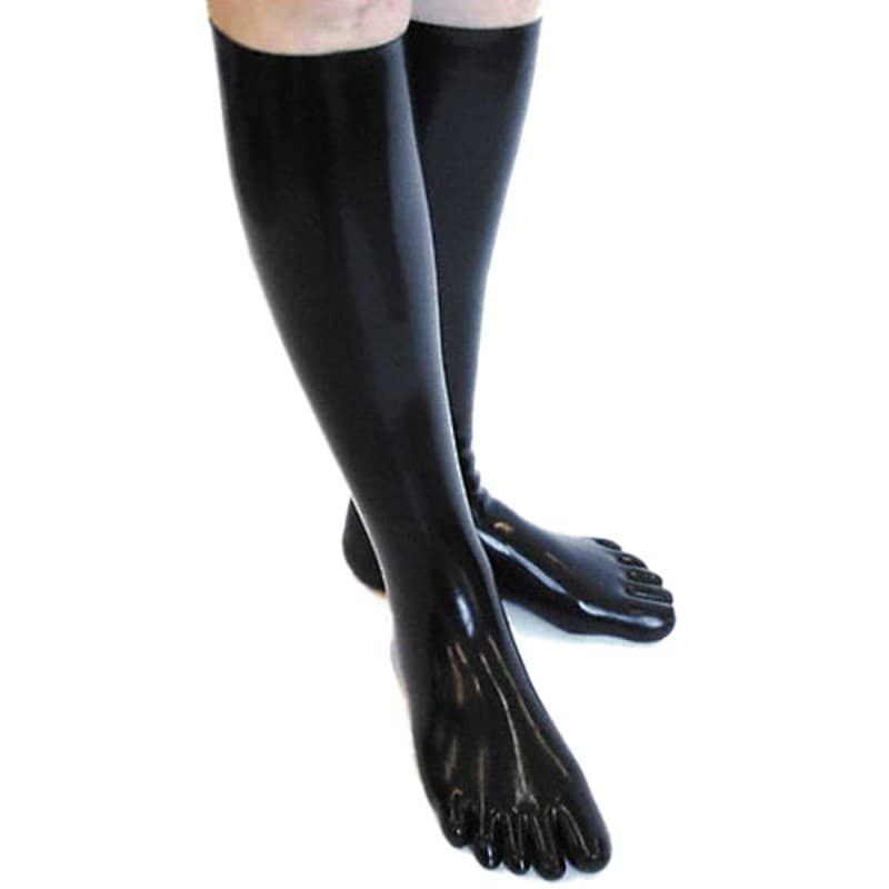 Teenloze latex sokken met contrast Kleding Gender-neutrale kleding volwassenen Sokken & Beenmode 